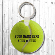 Cadena de claves de bolas de tenis Personaliza tu