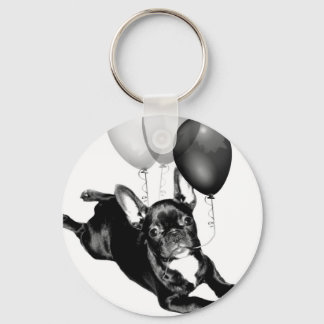 Llavero Cadena de claves de Bulldog francés de cumpleaños