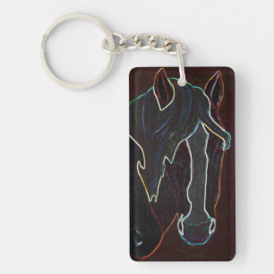 Llavero Cadena de claves de caballos
