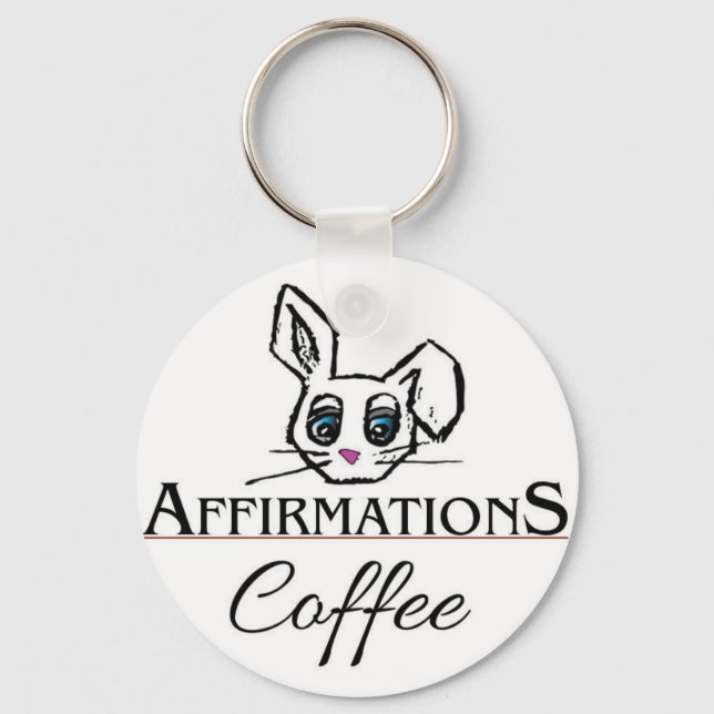 Llavero Cadena de claves de café de Affirmations (Anverso)