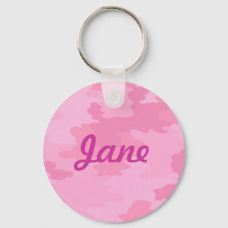 Llavero Cadena de claves de camuflaje rosado personalizado