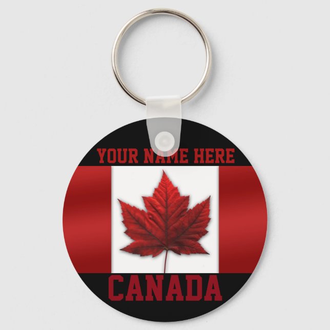 Llavero Cadena de claves de Canadá personalizada Keychain (Anverso)