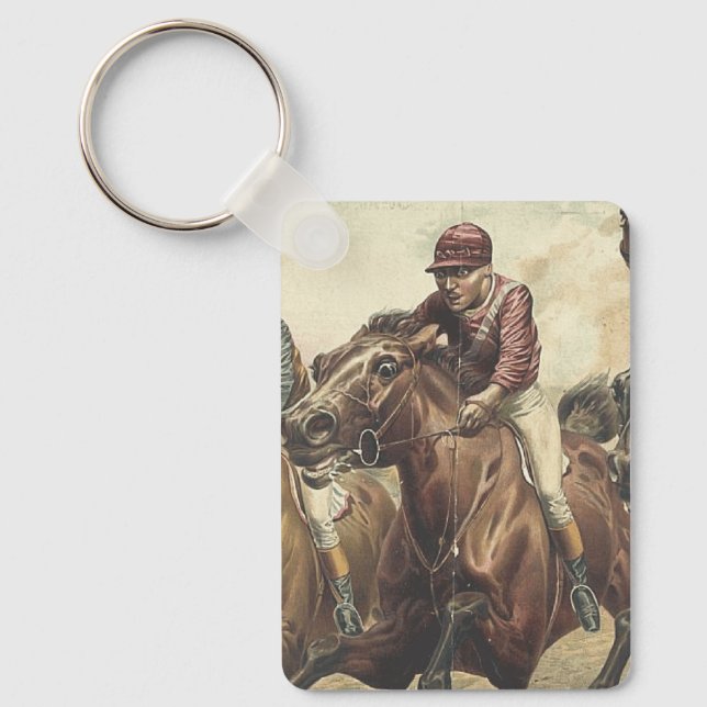 Llavero Cadena de claves de Carreras de caballos TOP (Anverso)