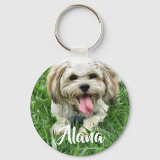 Llavero Cadena de claves de Cavachon personalizada