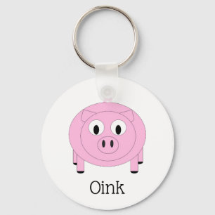 Llavero Cadena de claves de Cerdito 'Oink'