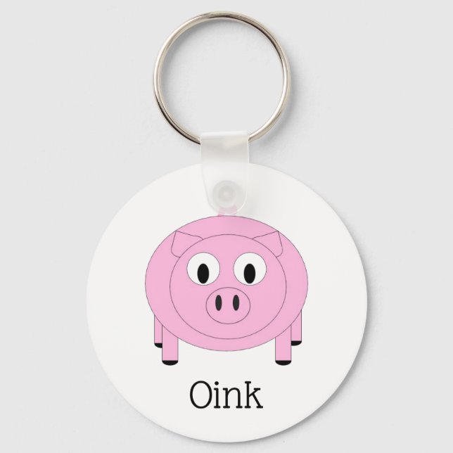 Llavero Cadena de claves de Cerdito 'Oink' (Anverso)