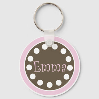 Llavero Cadena de claves de chocolate rosa "Emma"