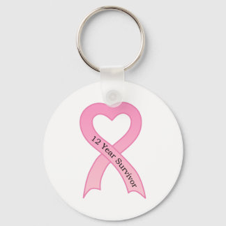 Llavero Cadena de claves de cinta rosada para sobrevivient