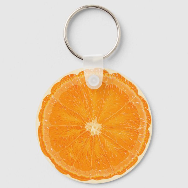 Llavero cadena de claves de cítricos naranja (Anverso)
