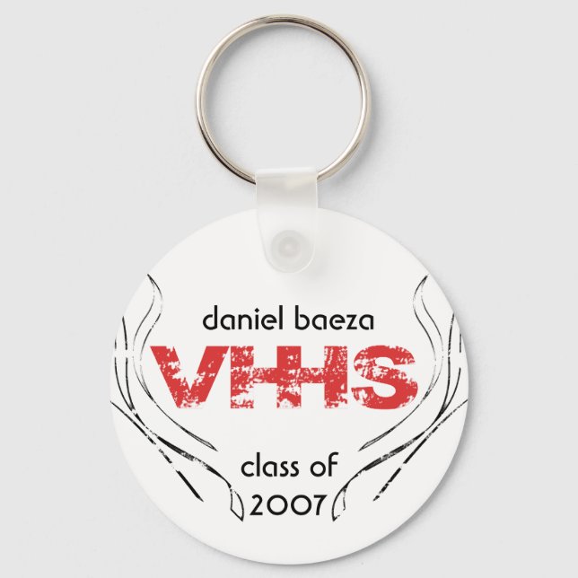 Llavero cadena de claves de clase vhhs (Anverso)