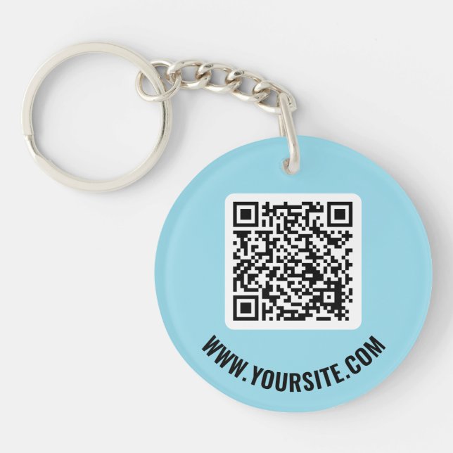 Llavero Cadena de claves de código QR (Frente)