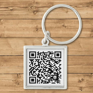 Llavero Cadena de claves de código QR