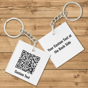 Llavero Cadena de claves de código QR