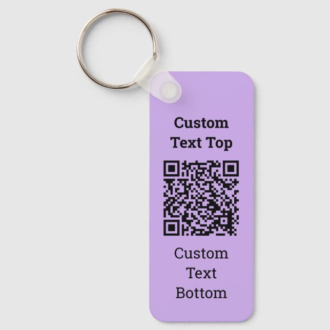 Llavero Cadena de claves de código QR (Anverso)
