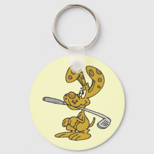 Llavero Cadena de claves de conejo del club de golf