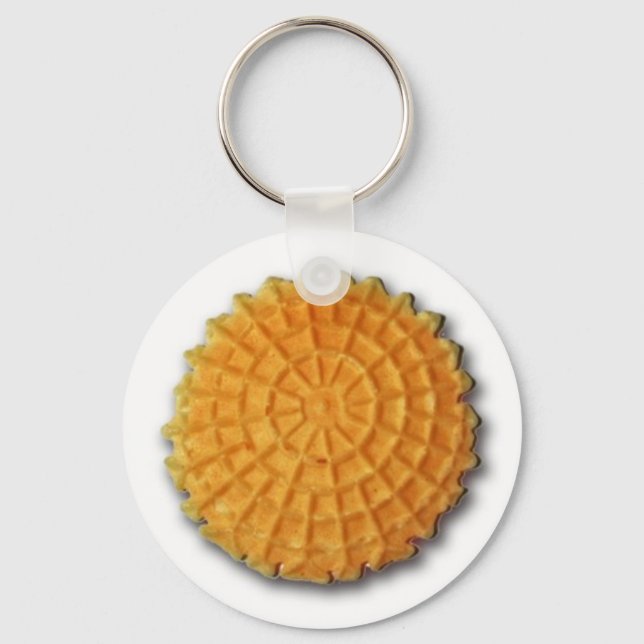 Llavero Cadena de claves de cookies Pizzelle (Anverso)