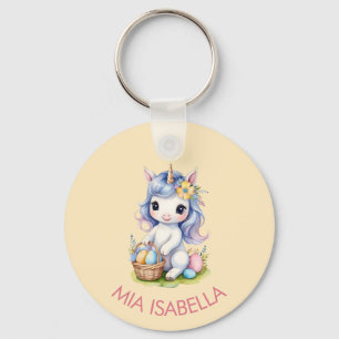 Llavero Cadena de claves de Cuta Easter Unicorn