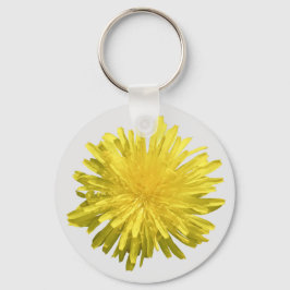 Llavero Cadena de claves de Dandelion amarillo