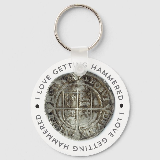 Llavero cadena de claves de detección metalizado de noveda (Anverso)