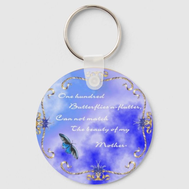 Llavero Cadena de claves de Día de la Madre (Anverso)