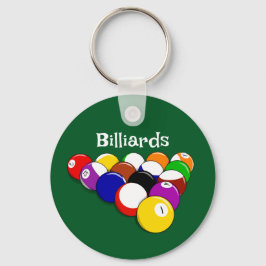 Llavero Cadena de claves de diseño de bolas de billar
