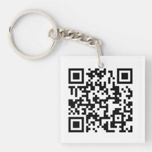 Llavero Cadena de claves de diseño de código QR