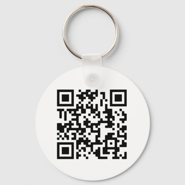 Llavero Cadena de claves de diseño de código QR (Anverso)