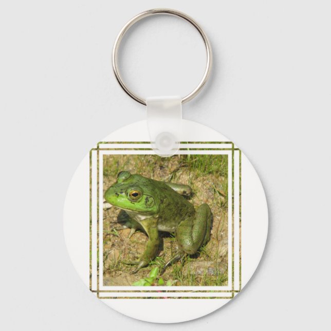 Llavero Cadena de claves de diseño de ranas (Anverso)