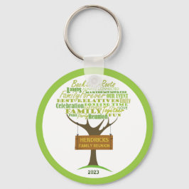 Llavero cadena de claves de diseño de reunificación de árb