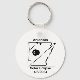 Llavero Cadena de claves de eclipse solar de Arkansas 2024