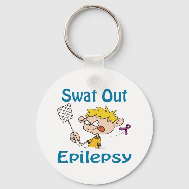 Llavero Cadena de claves de Epilepsia de Swat Out (Anverso)