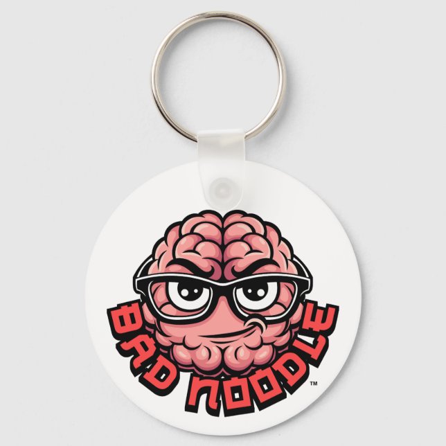 Llavero Cadena de claves de fideos malos (Anverso)