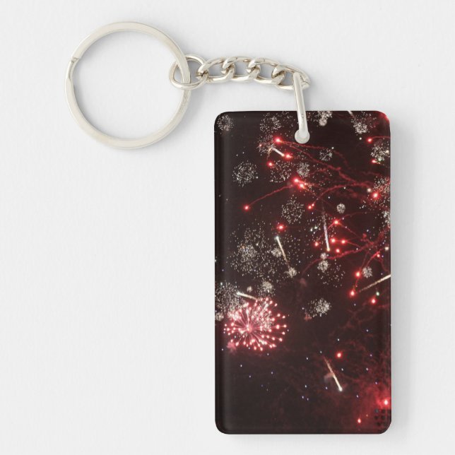 Llavero Cadena de claves de Fireworks (Frente)