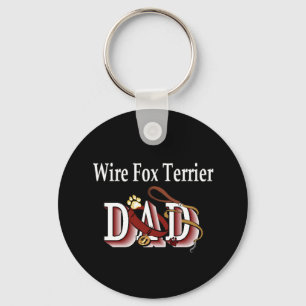 Llavero cadena de claves de fox terrier dad