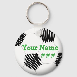 Llavero Cadena de claves de fútbol personalizadas