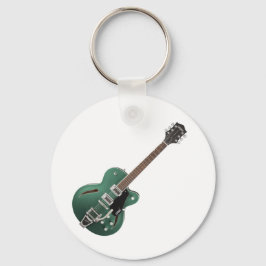 Llavero Cadena de claves de guitarra verde