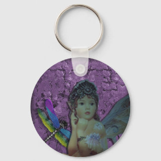 Llavero cadena de claves de hadas de libélula