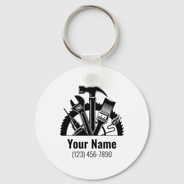 Llavero cadena de claves de herramientas de mano de person (Anverso)