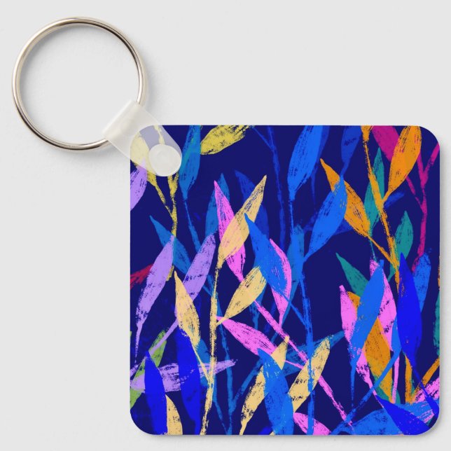 Llavero Cadena de claves de hojas vibrantes (Anverso)