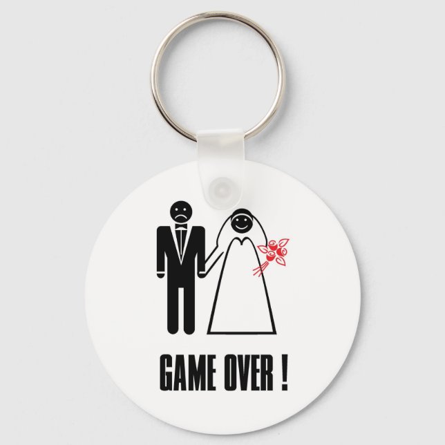 Llavero Cadena de claves de JUEGO SOBRE Boda (Anverso)