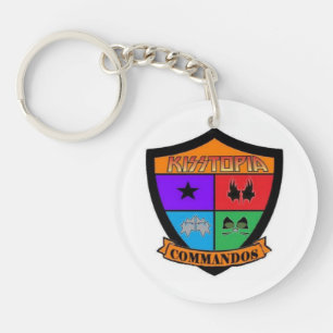 LLAVERO CADENA DE CLAVES DE KISSTOPIA COMMANDOS