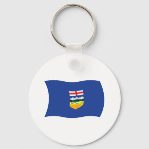Llavero Cadena de claves de la bandera de Alberta