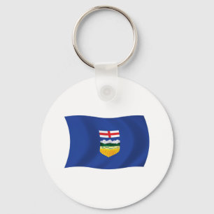 Llavero Cadena de claves de la bandera de Alberta
