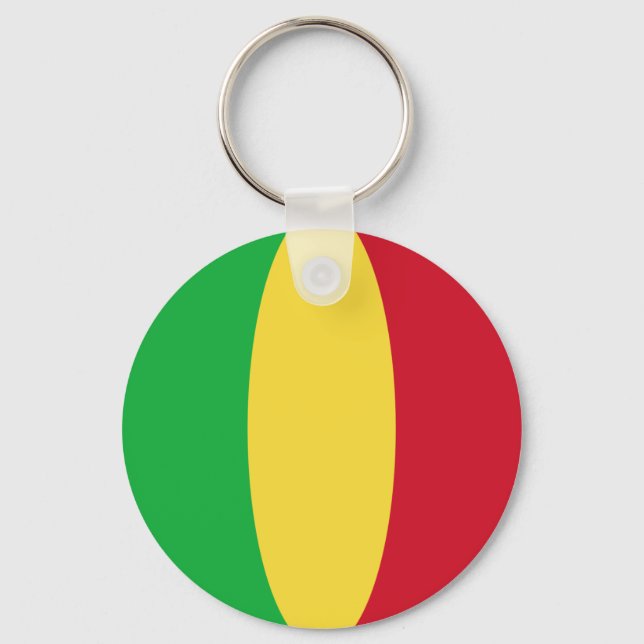 Llavero Cadena de claves de la bandera de combate de Mali (Anverso)