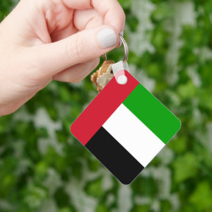 Llavero cadena de claves de la bandera de emiratos árabes