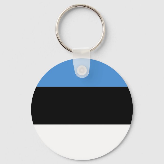 Llavero Cadena de claves de la bandera de Estonia (Anverso)
