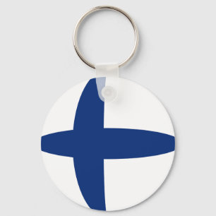 Llavero Cadena de claves de la bandera de Finlandia