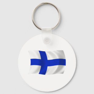 Llavero Cadena de claves de la bandera de Finlandia
