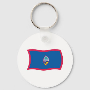 Llavero Cadena de claves de la bandera de Guam