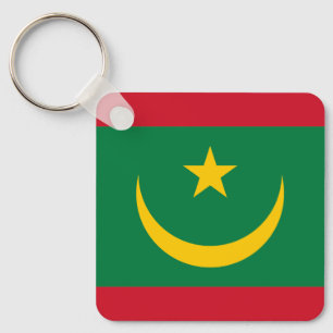 Llavero Cadena de claves de la bandera de Mauritania